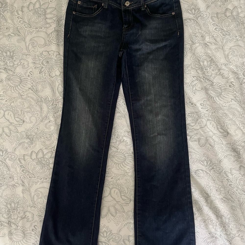 Tommy Hilfiger Dark Indigo Bootcut Jeans with Contrast Stitching - Picture 5 of 5